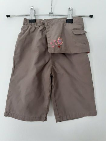 Pantalon fille  6 mois kaki Vertbaudet