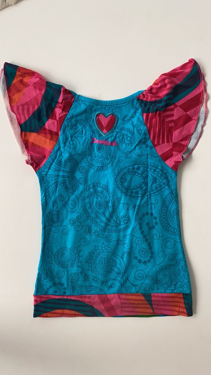 T-shirt desigual taille 7-8 ans - photo numéro 2
