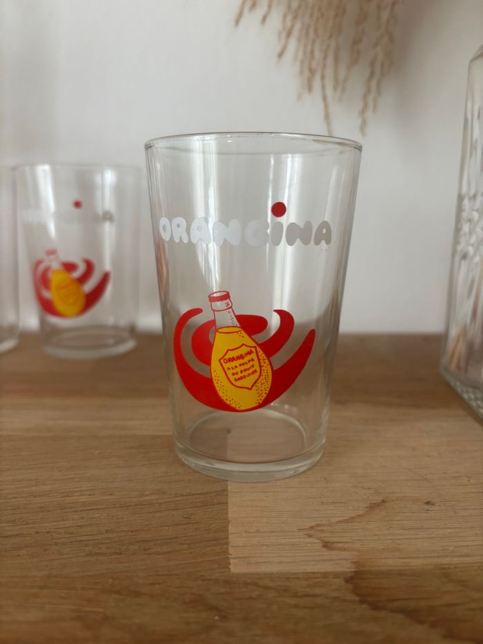 Lot de 7 verres orangina vintage - photo numéro 3