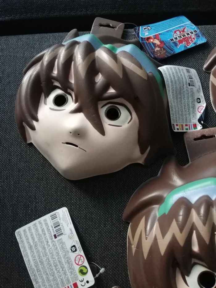 Lot de 5 masques en mousse bakugan pour déguisement - photo numéro 5