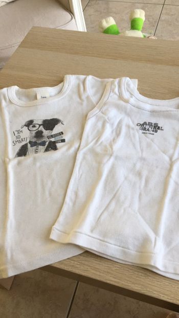 Lot de deux maillots de corps