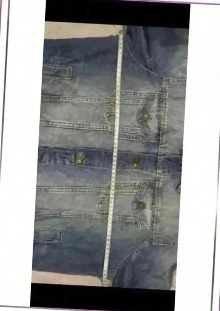 Veste homme en jean taille L - photo numéro 12