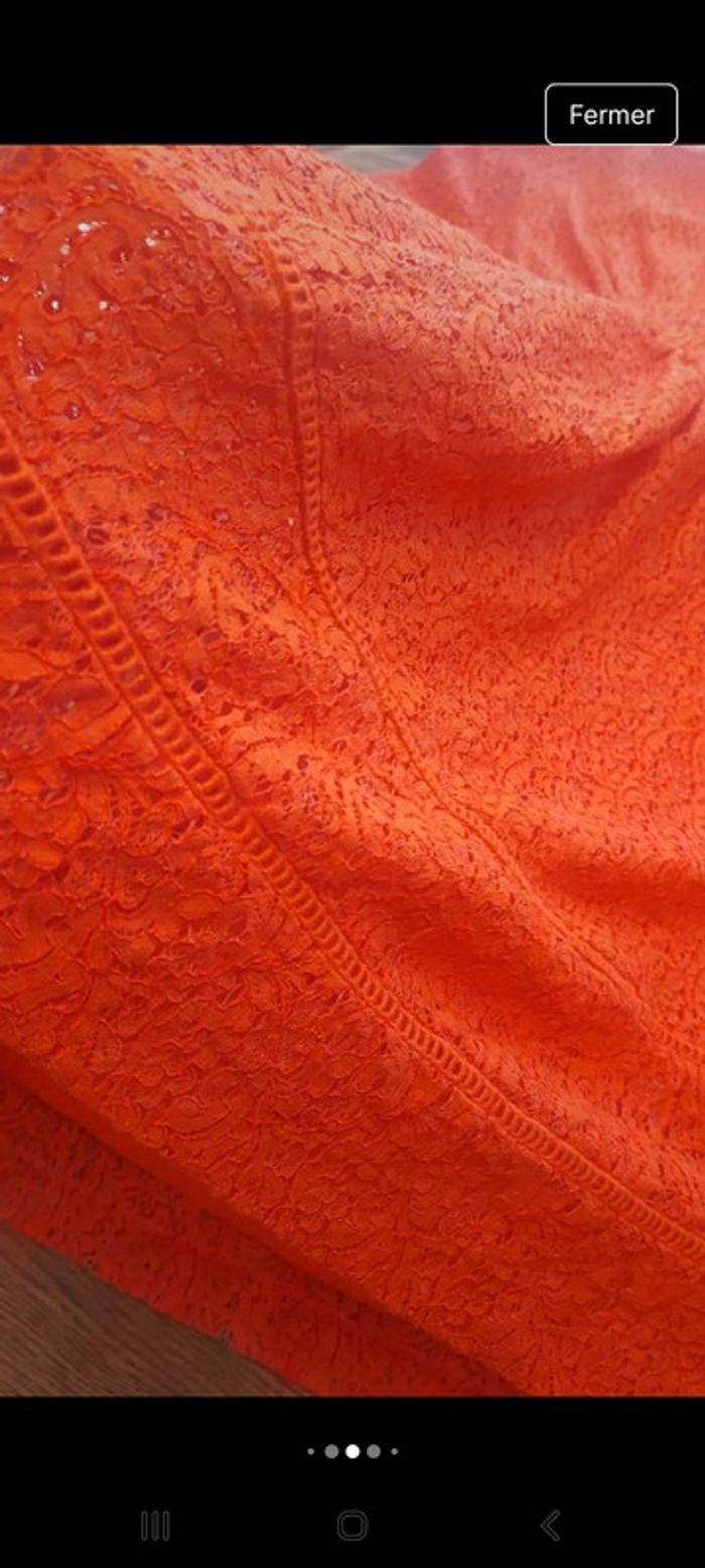 Jolie Robe FRNCH en dentelles rouge taille S - photo numéro 13