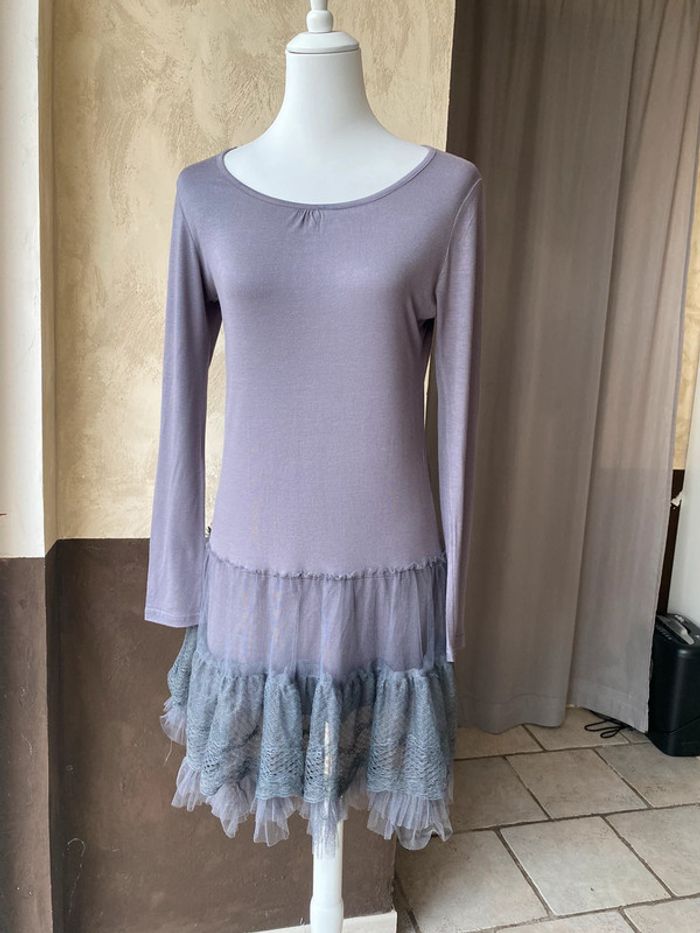 Robe tunique jupon grise maElla M