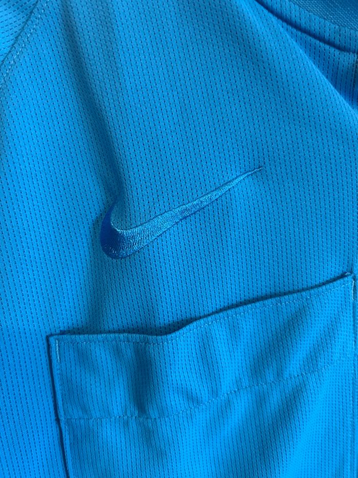 Maillot Arbitre Nike Bleu - Manches Longues - Taille L - Rare - photo numéro 4