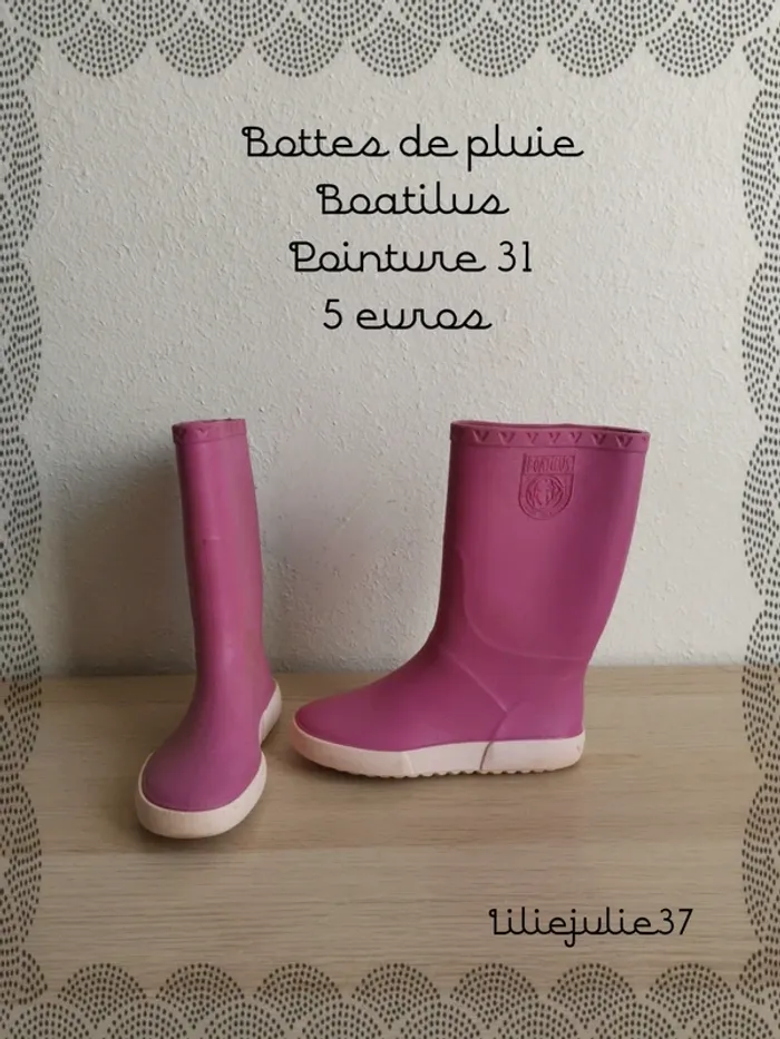 Bottes de pluie Boatilus Pointure 31