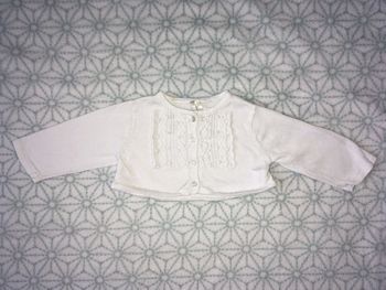 Gilet style boléro blanc Orchestra - 3 mois