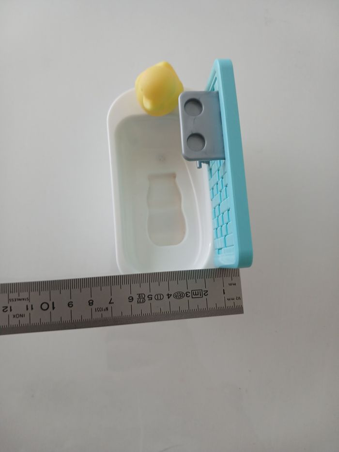 Mini Baignoire de Poupée avec Petit Canard Jaune - photo numéro 7