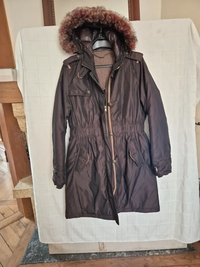 manteau à capuche massimo dutti taille 40