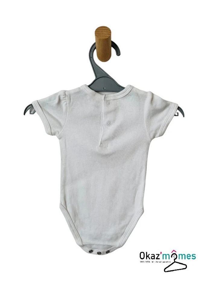 Body à manches courtes blanc - Bébé Rêve 3 mois (60cm) - photo numéro 2