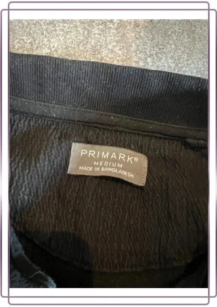 T shirt polo noir homme Primark taille M Men T-shirt Maglietta uomo Herren-T-Shirt - photo numéro 4