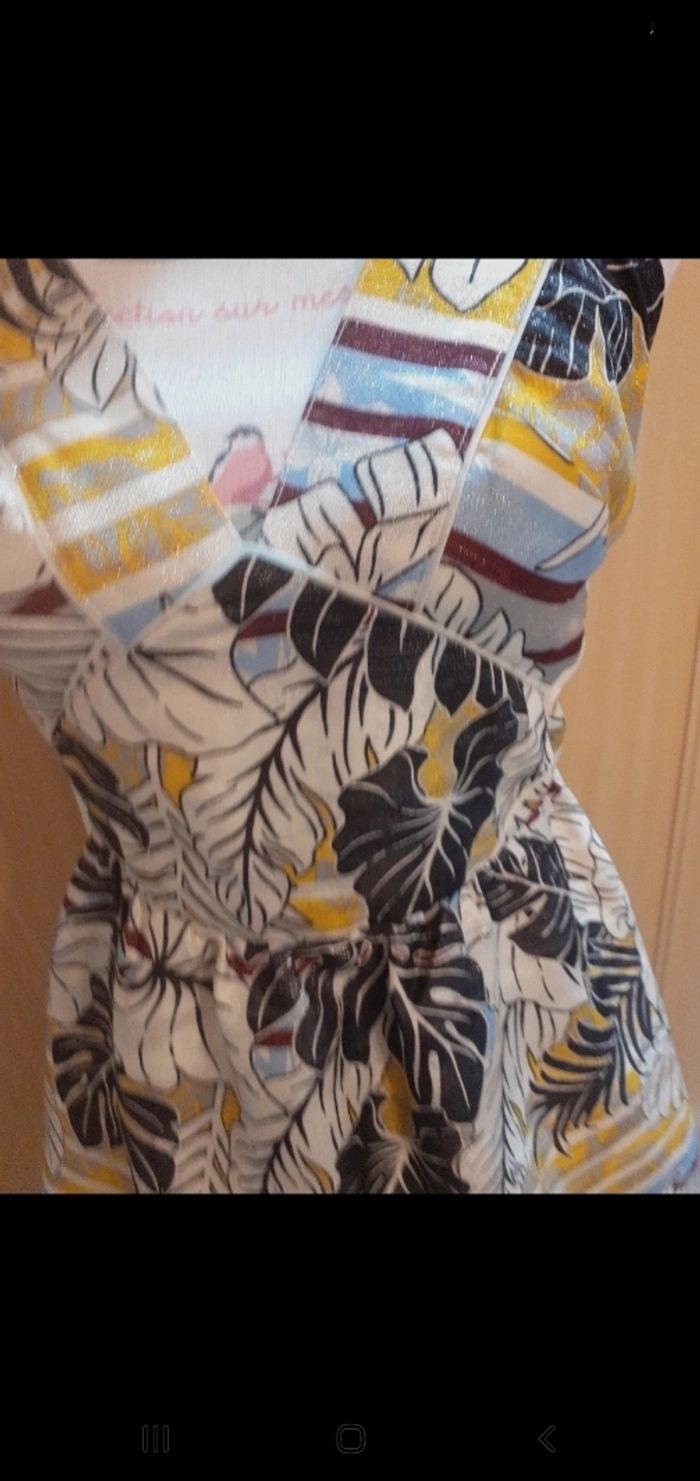 Jolie robe dos nu soirée t 36 peut 34 multicolore argentee h&m - photo numéro 3