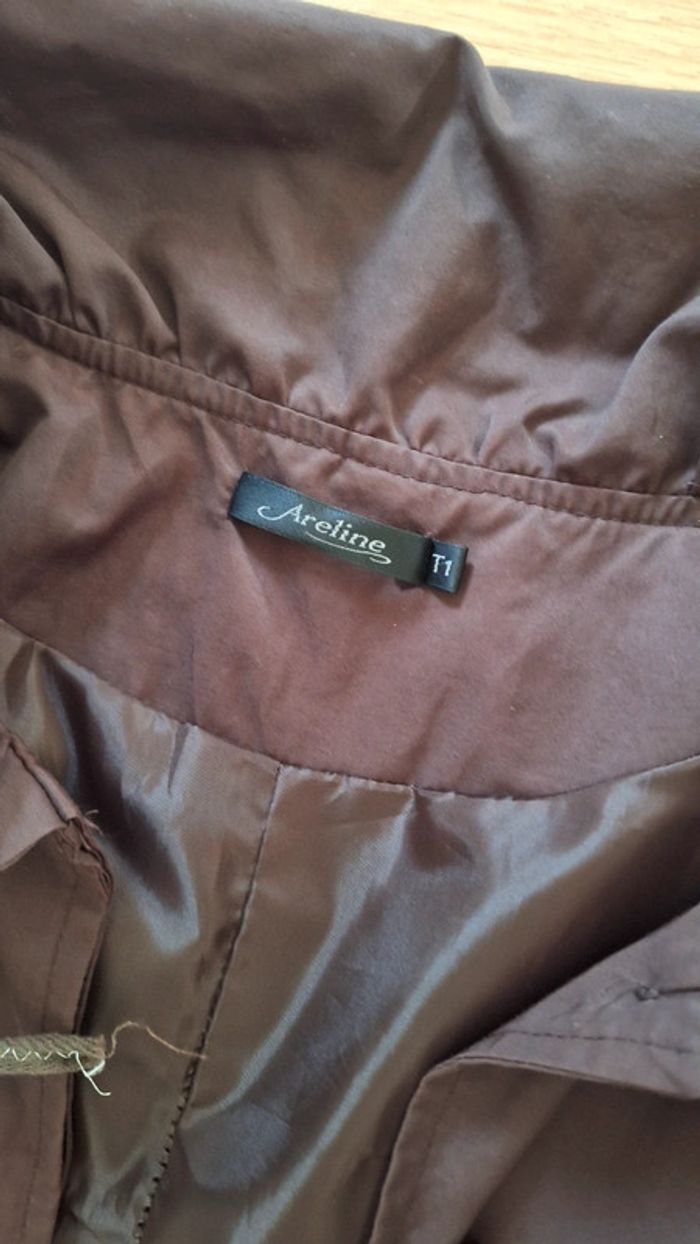 Trench long marron taille 1 Areline - photo numéro 8