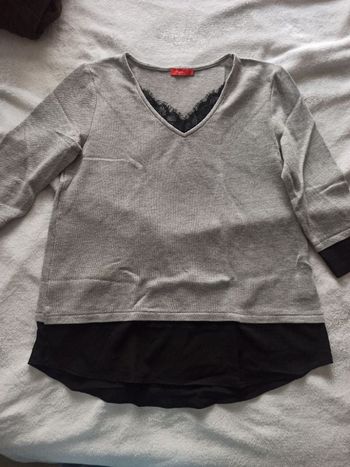 T-shirt manches 3/4 lurex