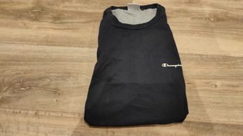 t-shirt sans manche marcel débardeur Champion XL bleu foncé noir