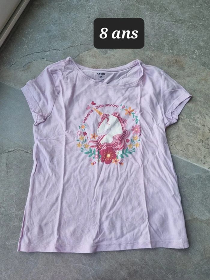 T shirt licorne - 8 ans