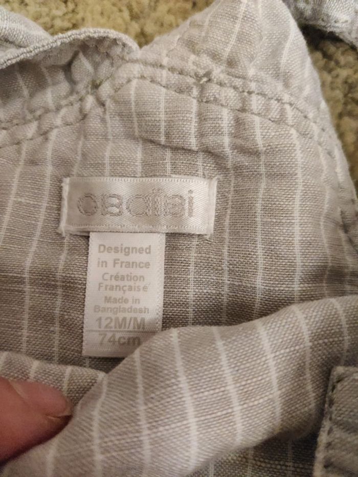 Salopette short 12 mois - photo numéro 2