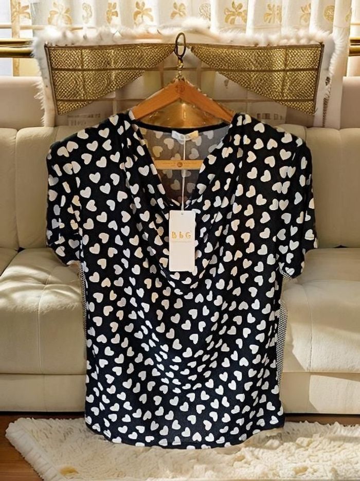 Haut chic Coeur B b G taille M/L