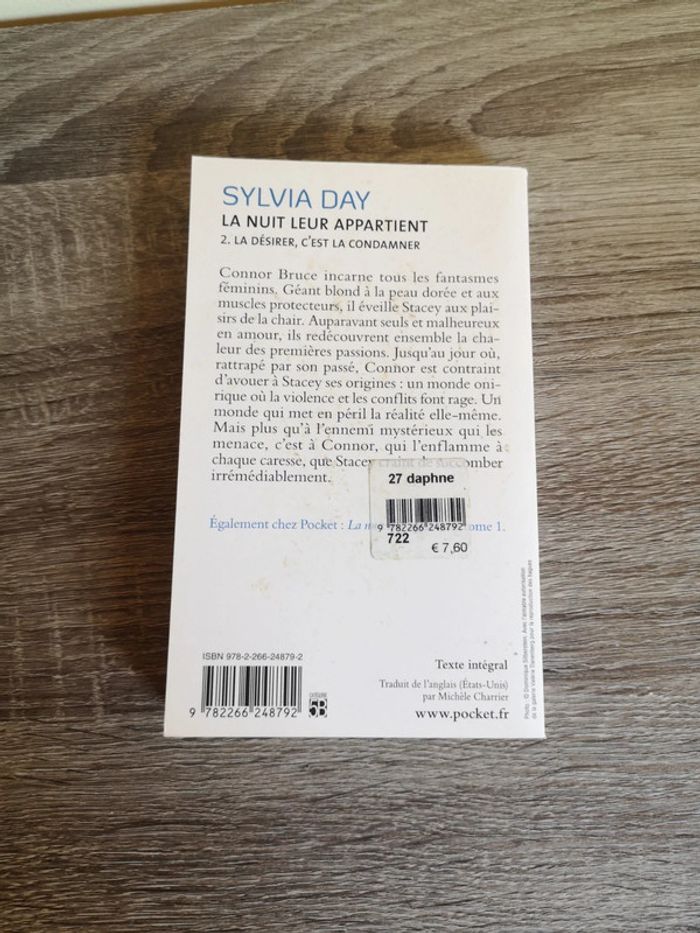 Livre romance La nuit leur appartient de Sylvia day - photo numéro 2