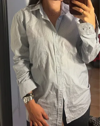 Chemise parisienne chic en coton (mixte) - 37/38. - neuve