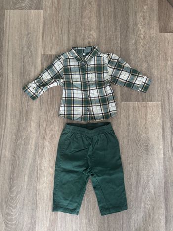 Ensemble chemise pantalon bébé - taille 3 mois 