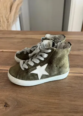Baskets montantes kaki Golden Goose