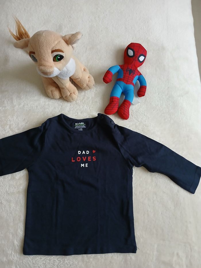 Tee shirt manches longues fille 12 mois tres bon etat
