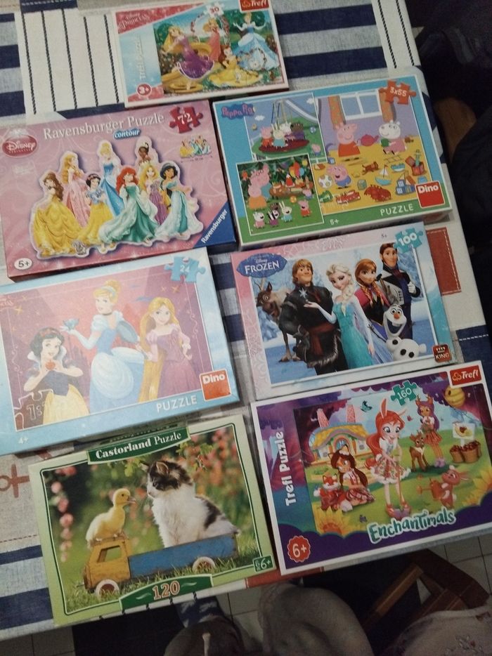 Lots 9 puzzle très bonne état - photo numéro 2