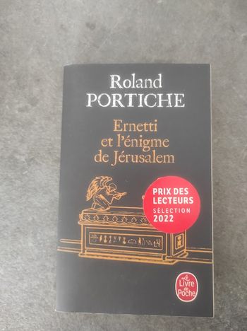 Ernetti et l'énigme de Jérusalem Roland Portiche Livre de Poche  2022