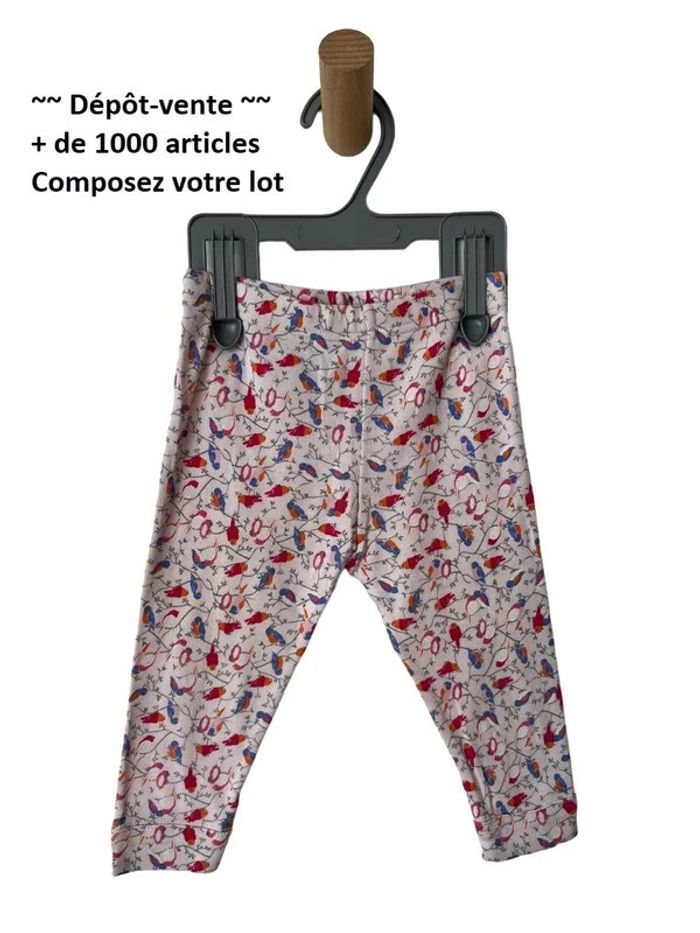 Legging oiseaux multicolores - Petit Bateau 12 mois (74 cm)