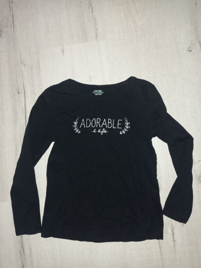 Tee shirt manches longues marque Kiabi taille 8 ans