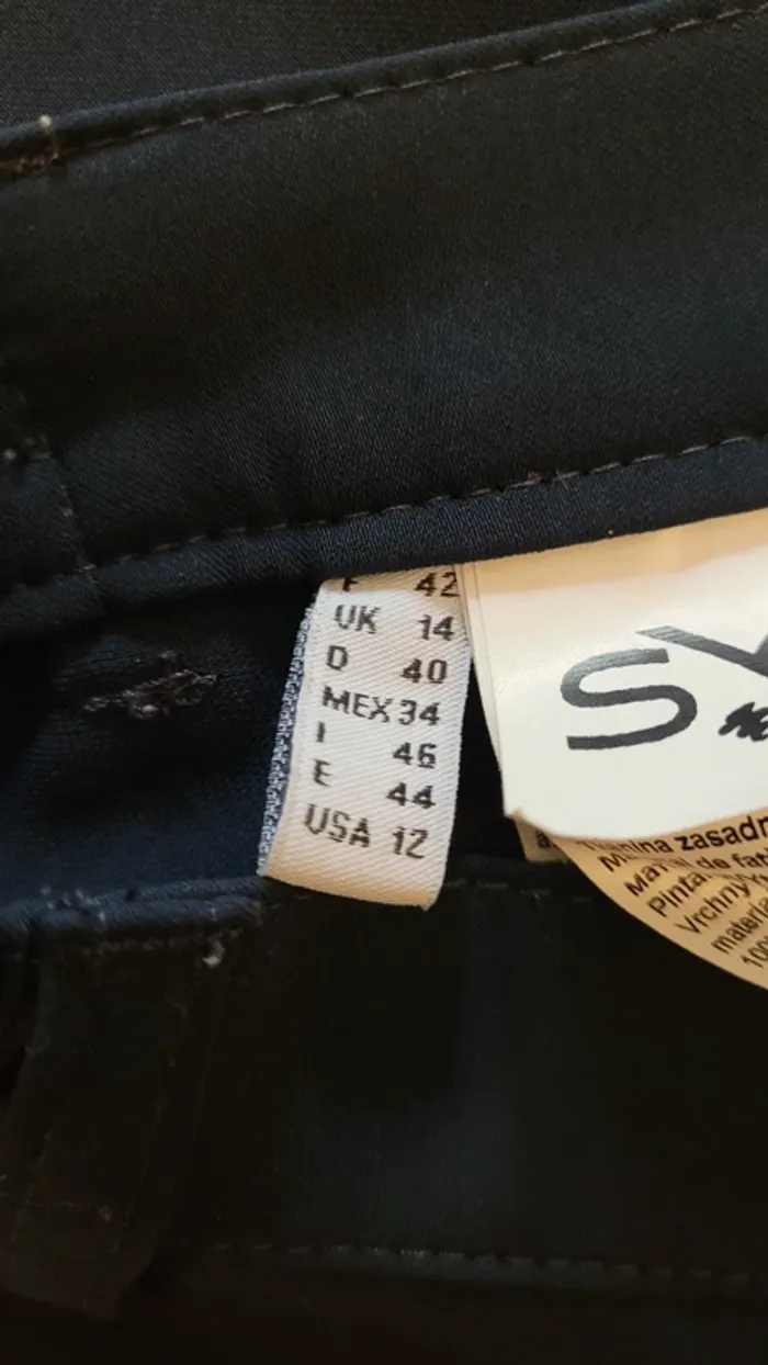 Pantalon tailleur droit taille haute taille élastique - photo numéro 9