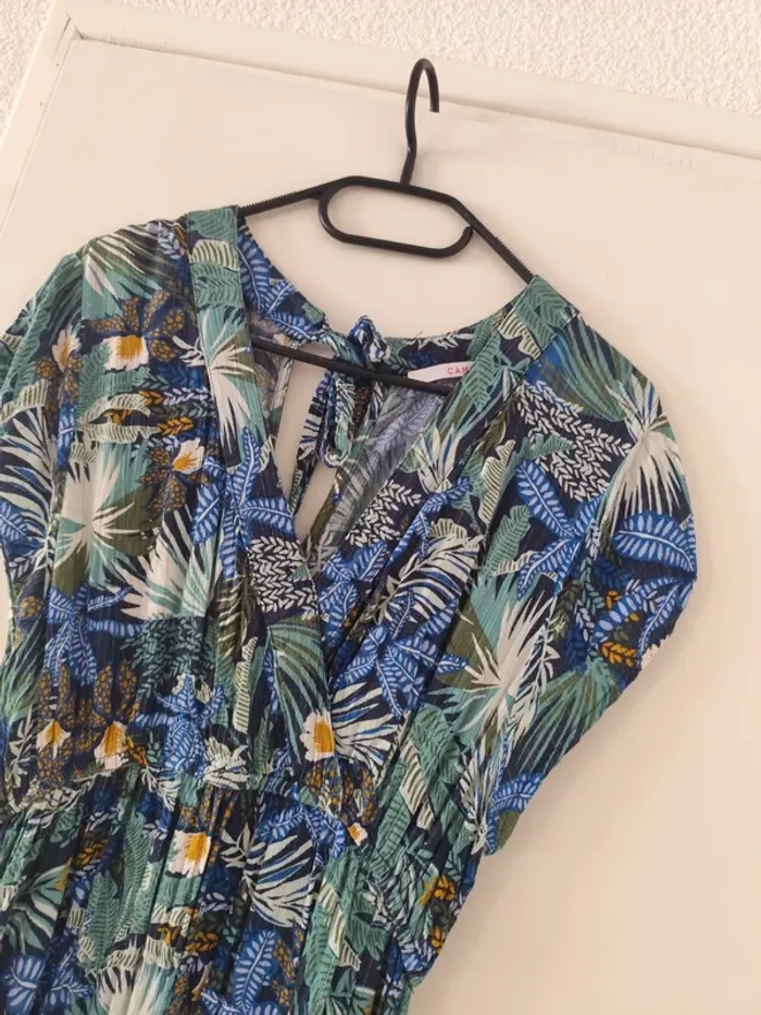 Robe verte camaïeu