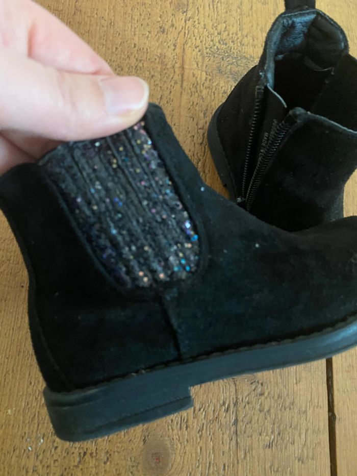 Belle bottine noires creeks paillettes 22 - photo numéro 3