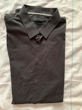 chemise noire homme  slim fit celio