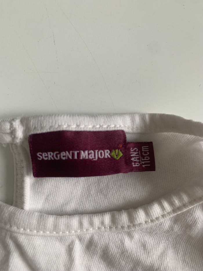Te shirt blanc Sergent Major taille 6 ans - photo numéro 4