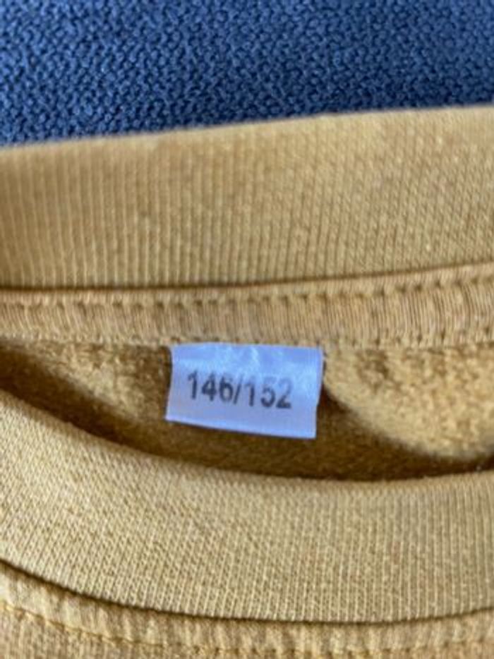 Sweat/t-shirt à longues manches jaune taille 12ans - photo numéro 3