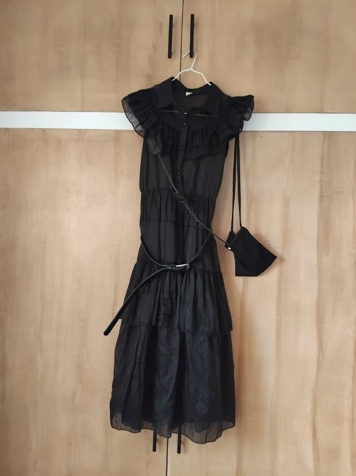 MERCREDI ADDAMS Déguisement Halloween Robe  Taille 13 - 14 ans 🖤 - photo numéro 7