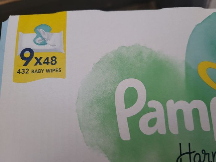 lots 2 cartons lingettes pampers harmonie aqua - photo numéro 2