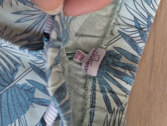 Short Pompette léger, feuilles 24 mois 2 ans - photo numéro 2