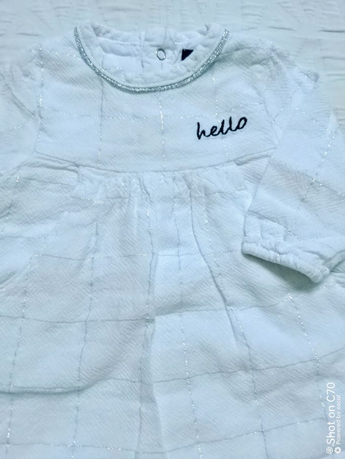 Kiabi lot 2 robes chat hello argenté 3 mois - photo numéro 2