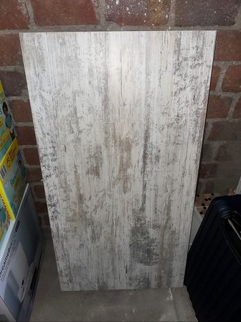 Table basse bois et blanc