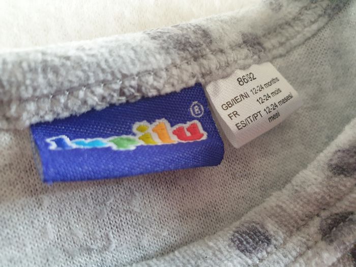 Pyjama 2p. gris et mauve - T86/92 - Lupilu - photo numéro 7
