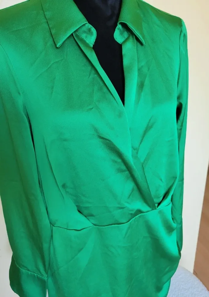 Magnifique robe verte Mango - photo numéro 2