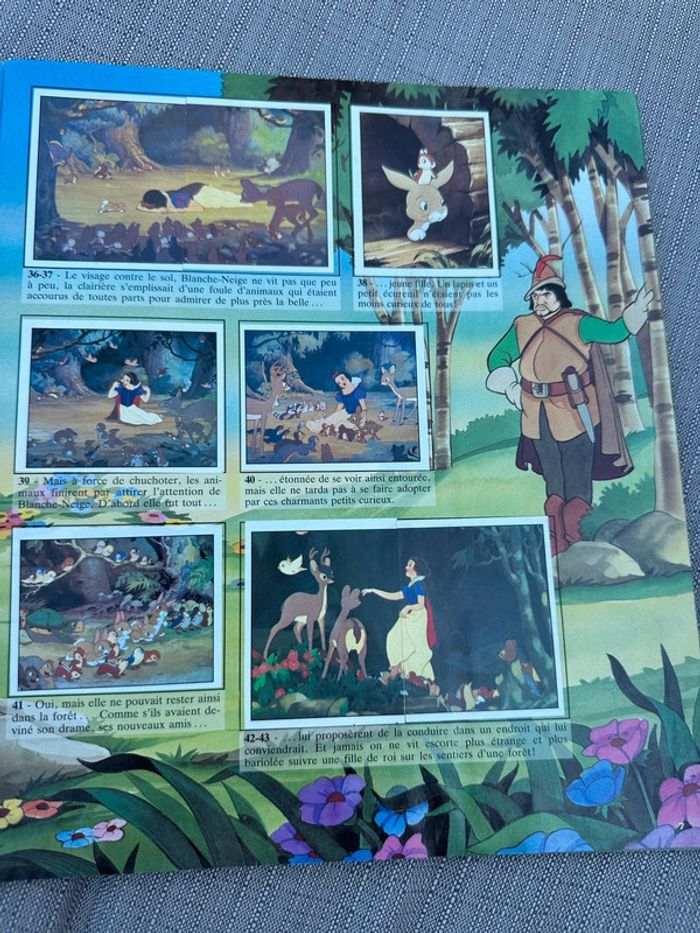 Blanche neige et les 7 sept nains Disney album vignettes Panini complet vintage ancien - photo numéro 6