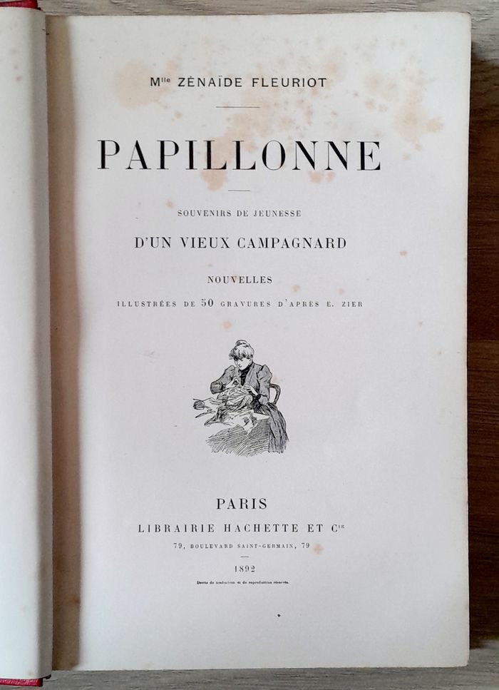 Mlle Zénaide Fleuriot - Papillonne souvenirs de jeunesse d'un vieux campagnard Nouvelles - photo numéro 6