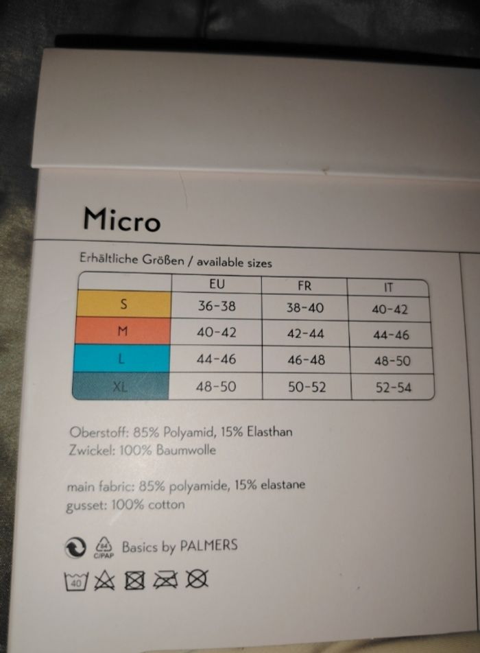 Mini slip basics taille L - photo numéro 3