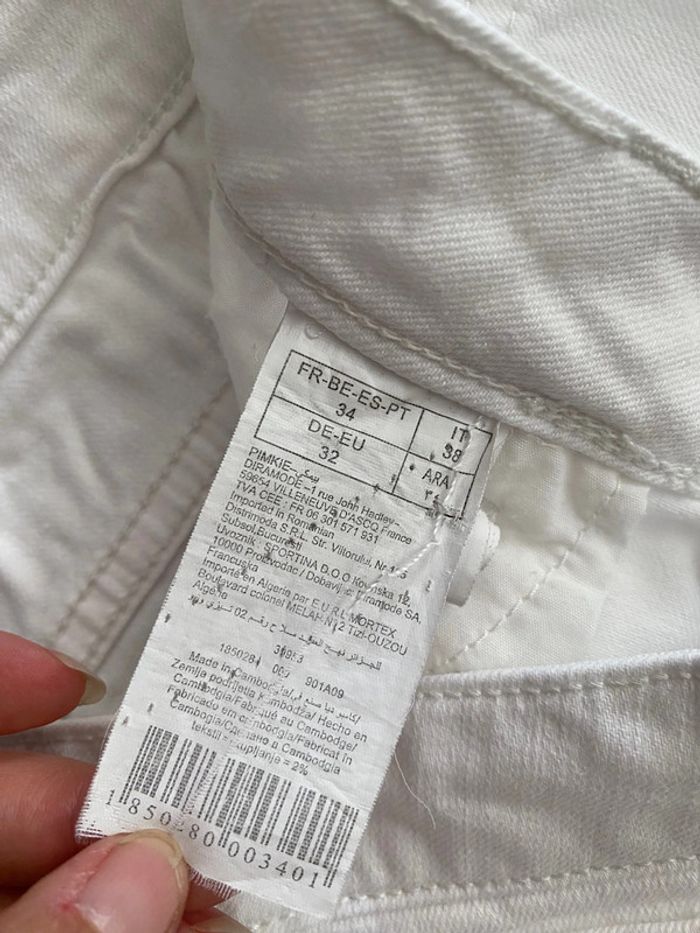 Short en jean blanc dentelle Pimkie 34 - photo numéro 6