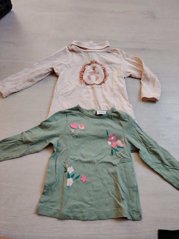 Lot de deux t shirt manches longues