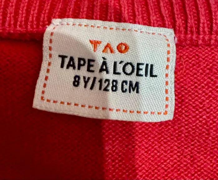 Gilet 8 ans fille tape à l’œil - photo numéro 3